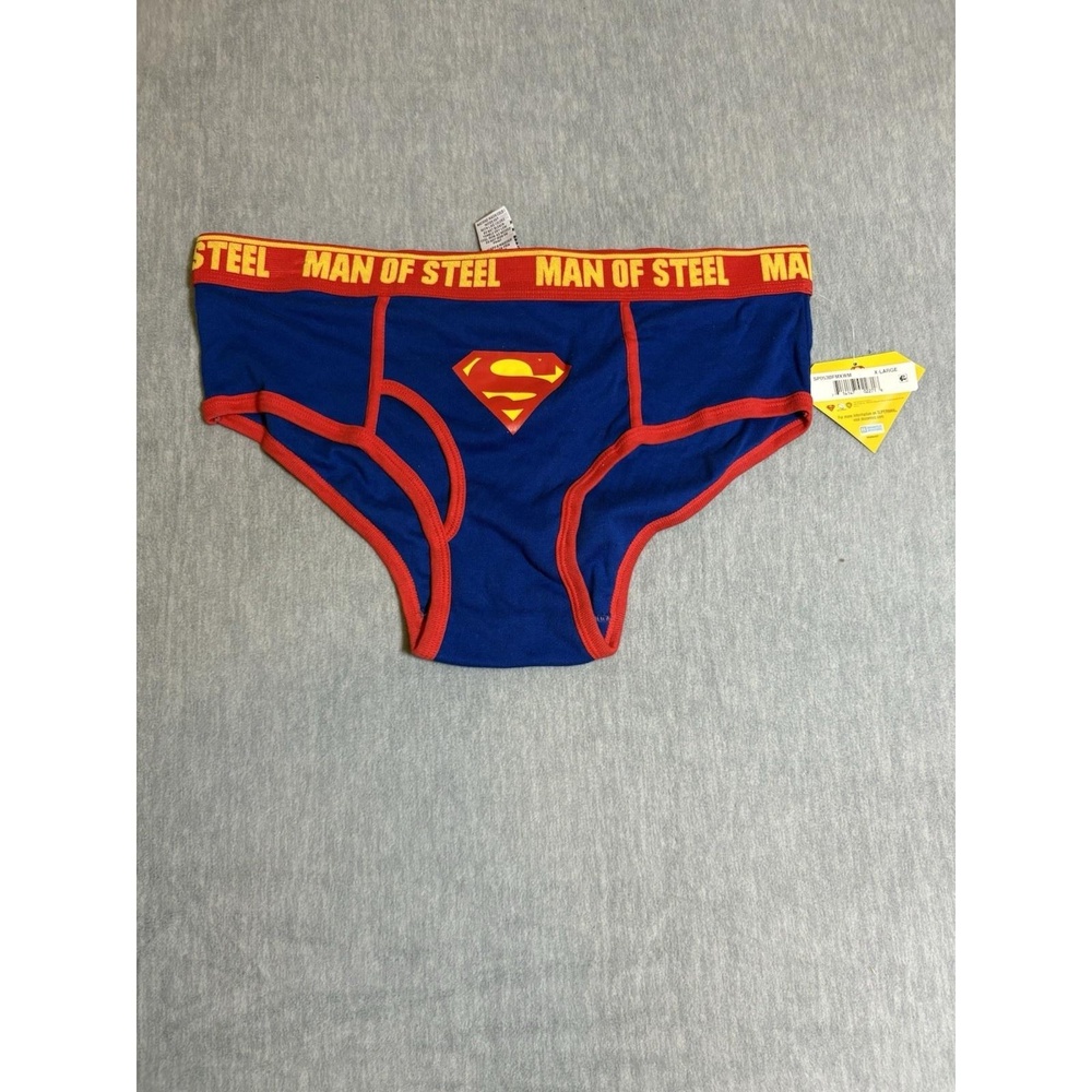 Superman DC Man Of Steele SUPERHERO Mens Comic Art  Briefs XL Vintage Underwear